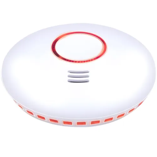 Détecteur optique de fumée – signalisation annulaire rouge