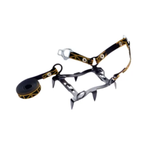 Crampons métalliques à fixation par sangle